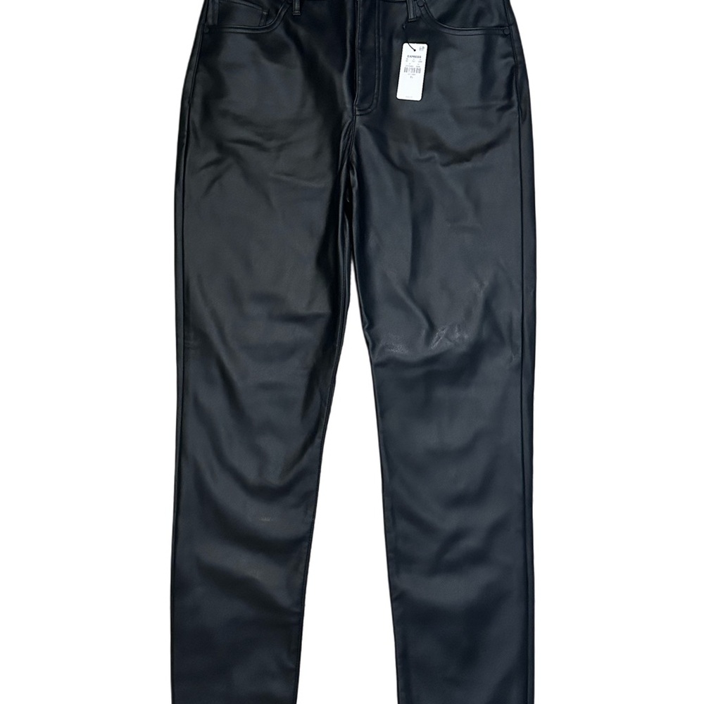Express Dark Faux Leather Pants